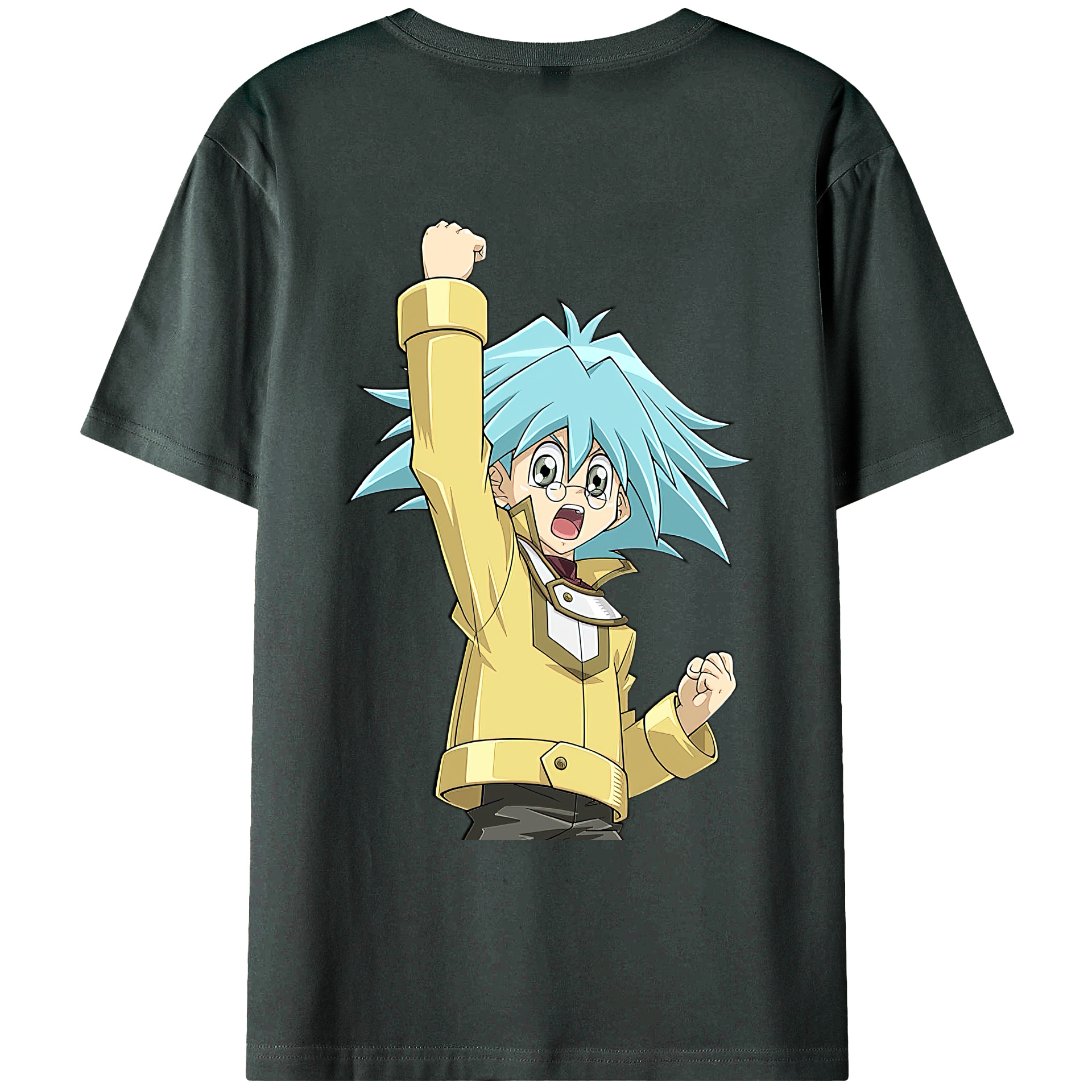 （画像用） 遊☆戯☆王 Yu-Gi-Oh! 綿100％ メンズ半袖Tシャツ（バックプリント） 通気性